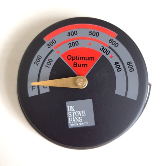 Purchase a Stove Pipe Thermometer for your log burner to help you burn your fuel safely